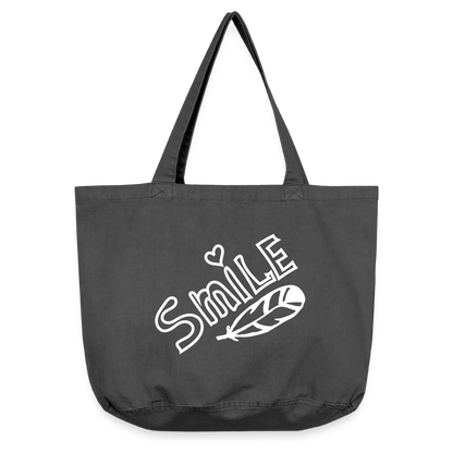 Vintage-Washed Shopper - Vintage Schwarz