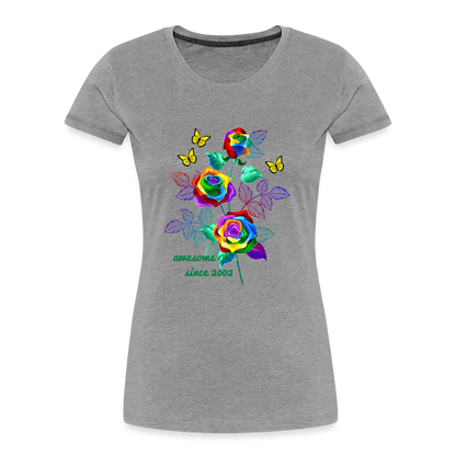 Frauen Premium T-Shirt - Grau meliert