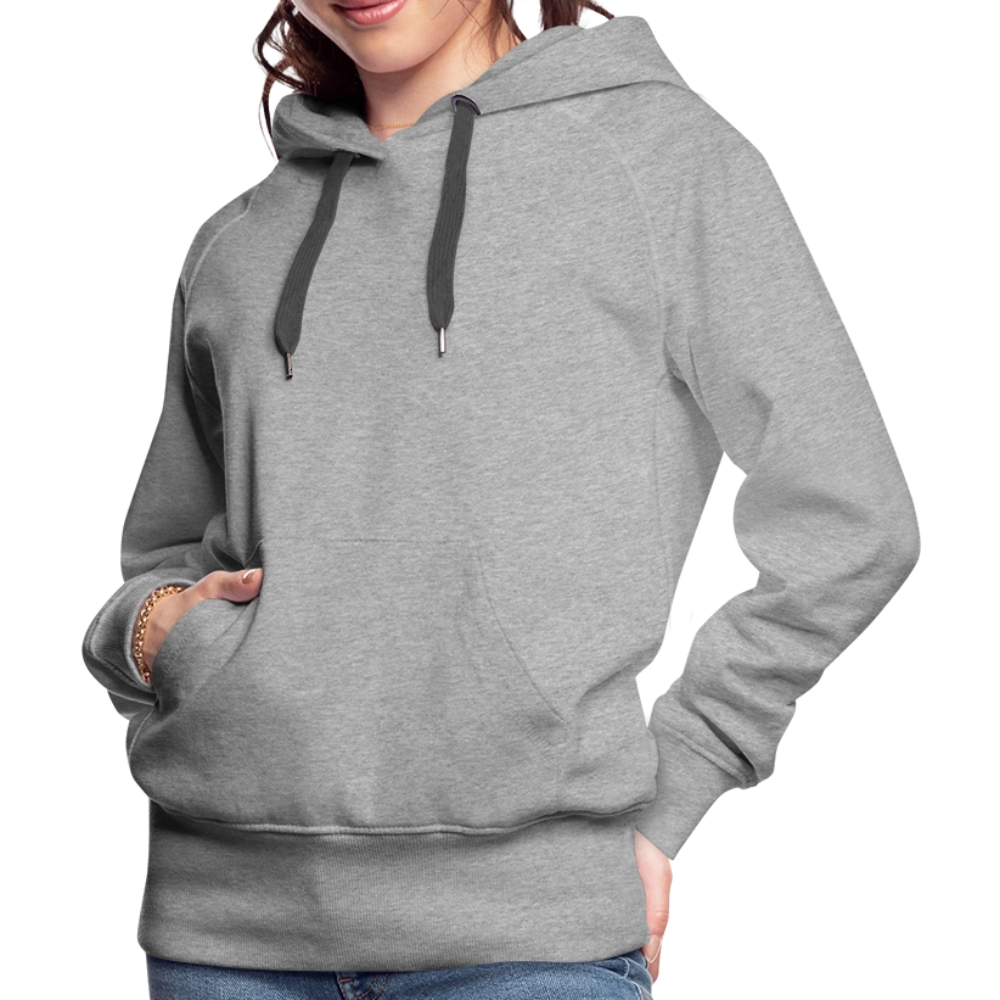 Frauen Premium Hoodie - Grau meliert
