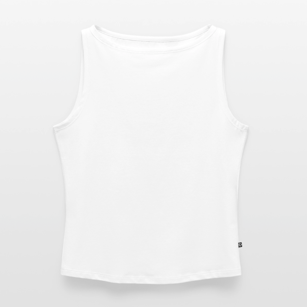 Frauen Tank Top mit U-Boot-Ausschnitt - Weiß