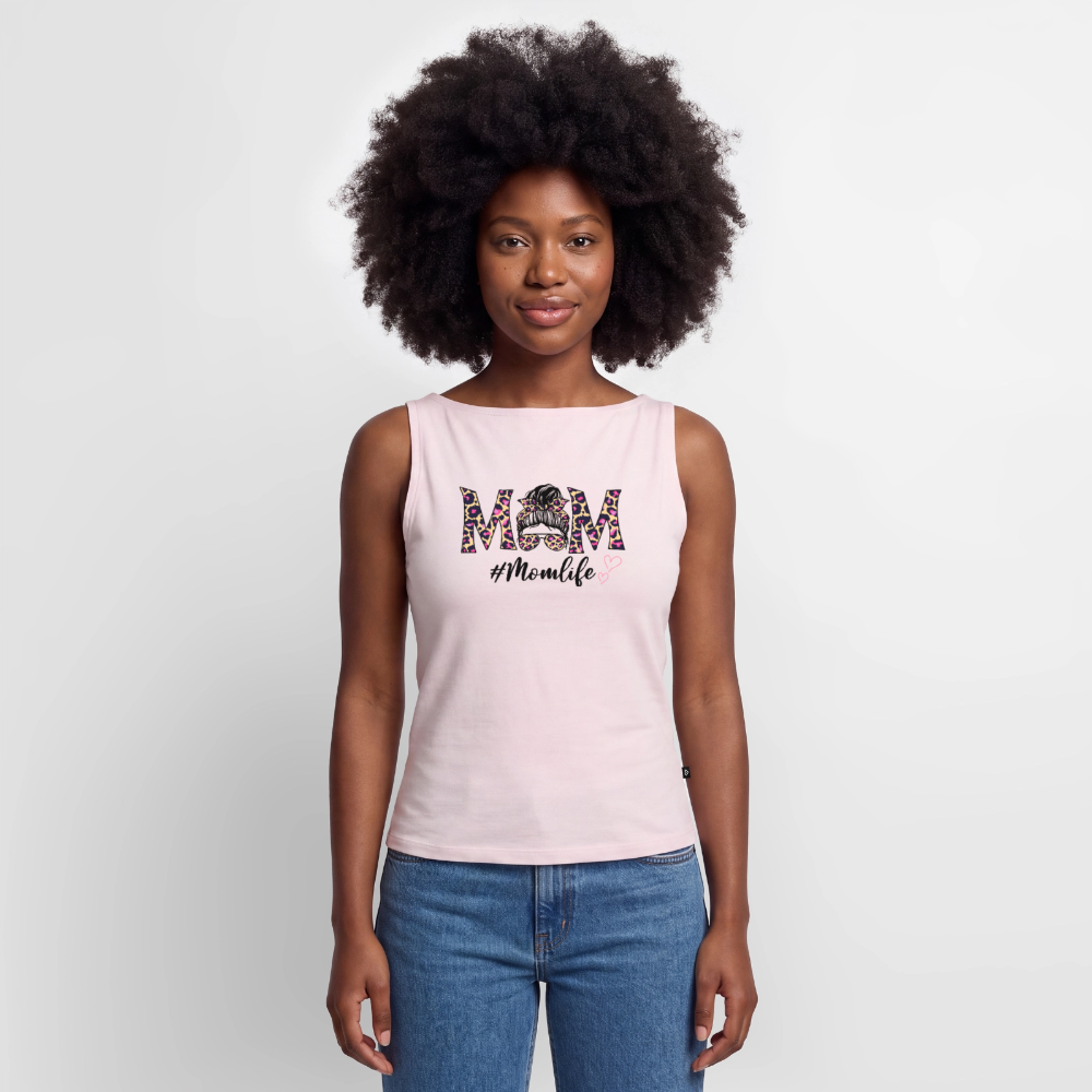 Frauen Tank Top mit U-Boot-Ausschnitt - Puderrosa