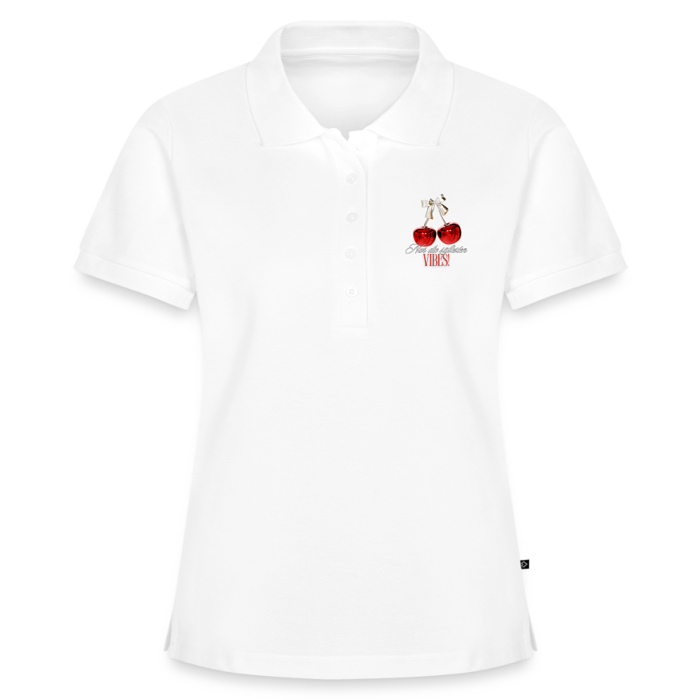 Frauen Premium Bio Polo Shirt - Weiß