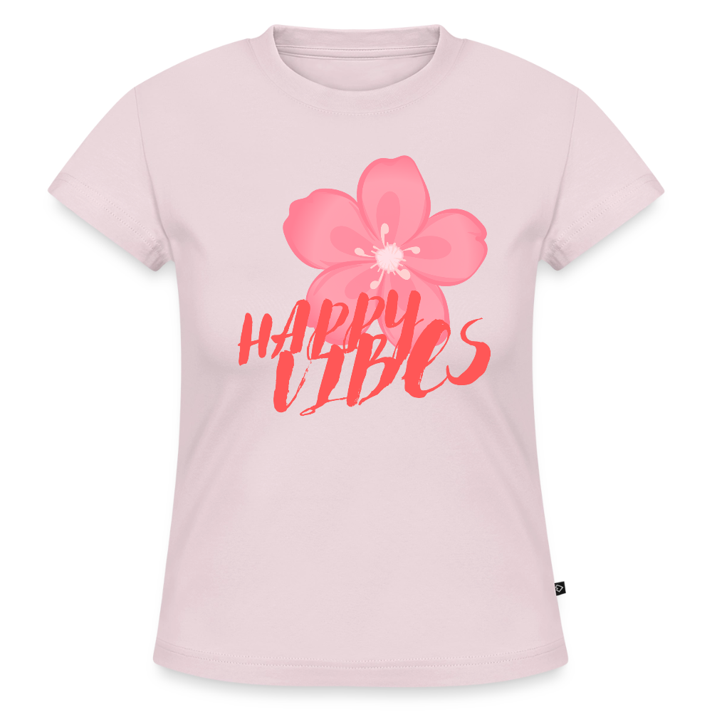 SLIM FIT Frauen Organic T-Shirt - Puderrosa