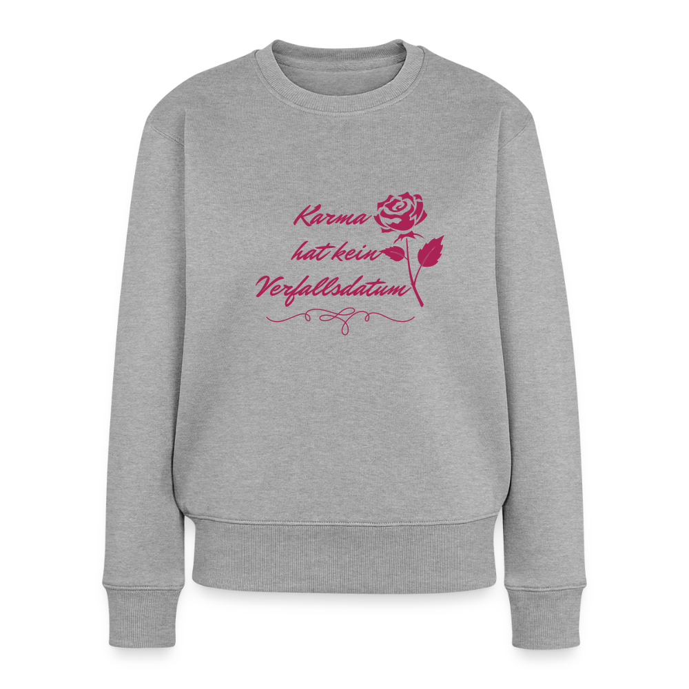 Frauen Premium Pullover - Grau meliert