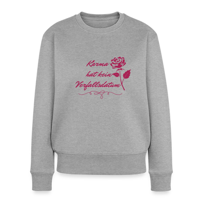 Frauen Premium Pullover - Grau meliert