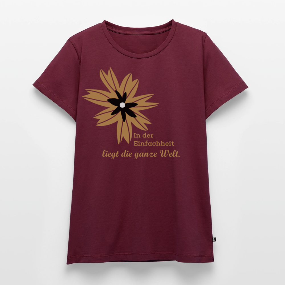 Frauen Premium T-Shirt - Burgunderrot