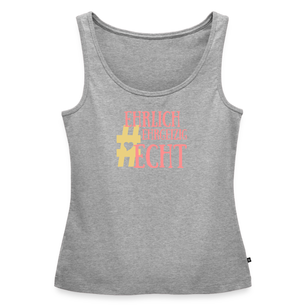 Frauen Premium Tank Top - Grau meliert