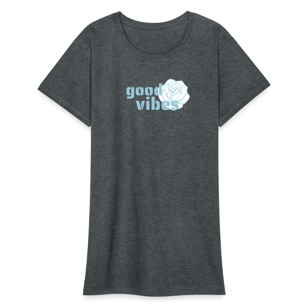 Frauen Heavy T-Shirt - Dunkelgrau meliert