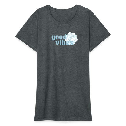 Frauen Heavy T-Shirt - Dunkelgrau meliert
