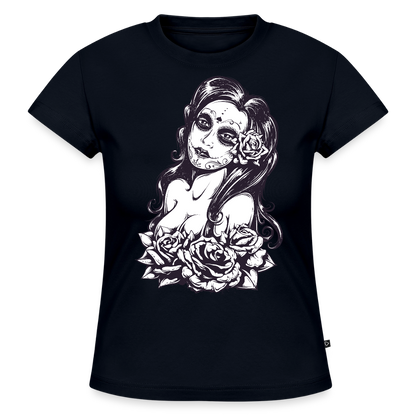 Frauen Slim Fit Organic T-Shirt - Navy