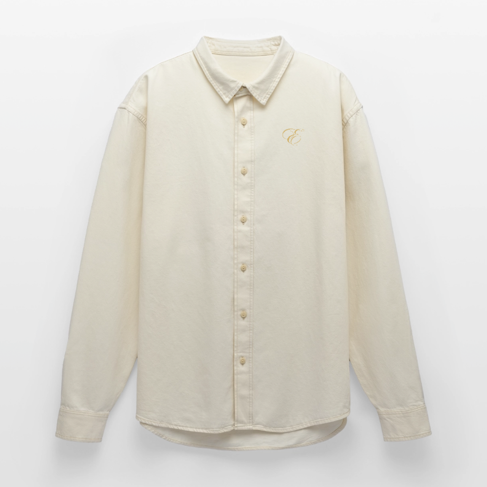 Relaxed Fit Unisex Organic Hemd - Natur