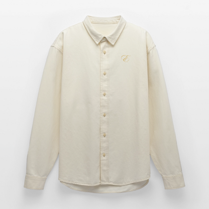 Relaxed Fit Unisex Organic Hemd - Natur