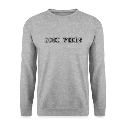 Unisex Pullover - Weißgrau meliert