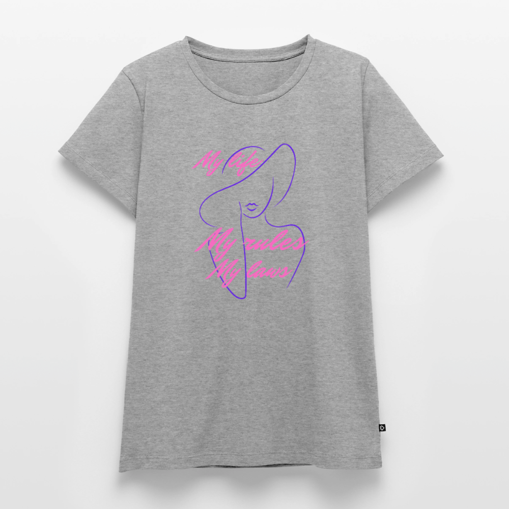 Frauen Premium T-Shirt - Grau meliert