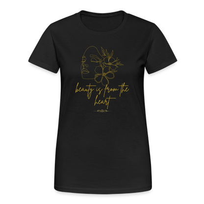 Frauen Heavy T-Shirt - Schwarz