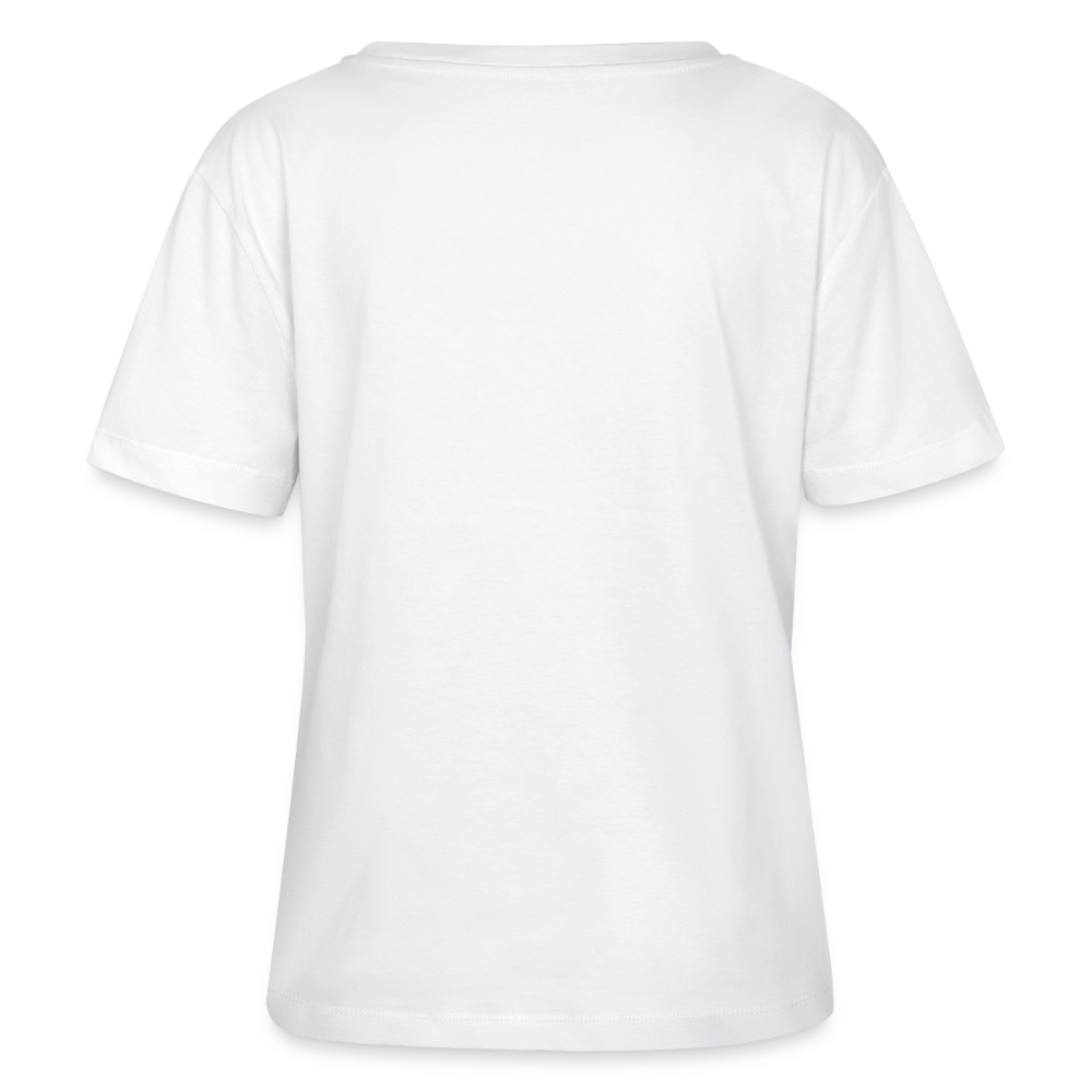 Relaxed Rundhals Frauen Bio-T-Shirt - Weiß