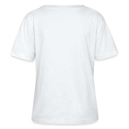 Relaxed Rundhals Frauen Bio-T-Shirt - Weiß