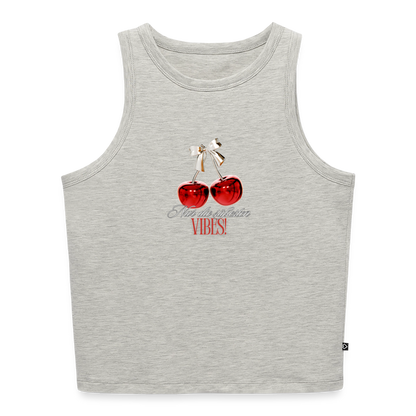 Cropped Frauen Organic Tank Top - Grau meliert