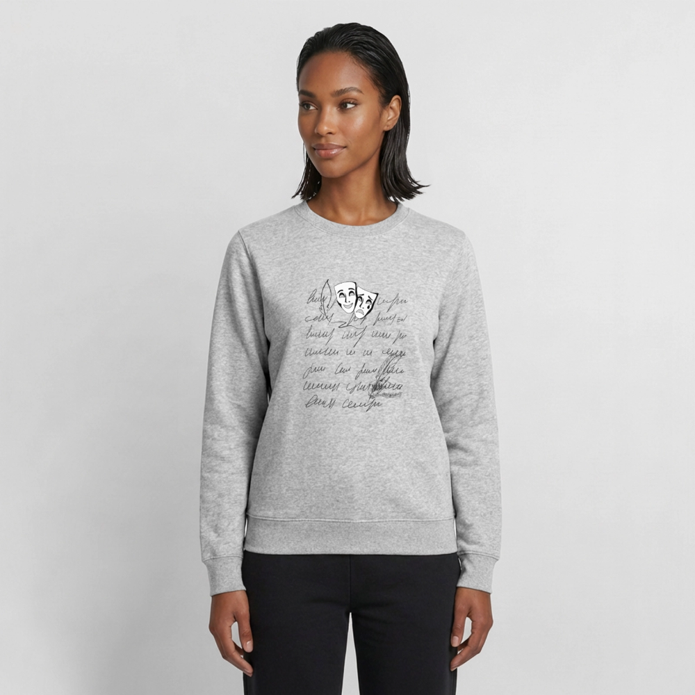 Frauen Sweatshirt - Grau meliert