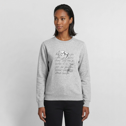 Frauen Sweatshirt - Grau meliert