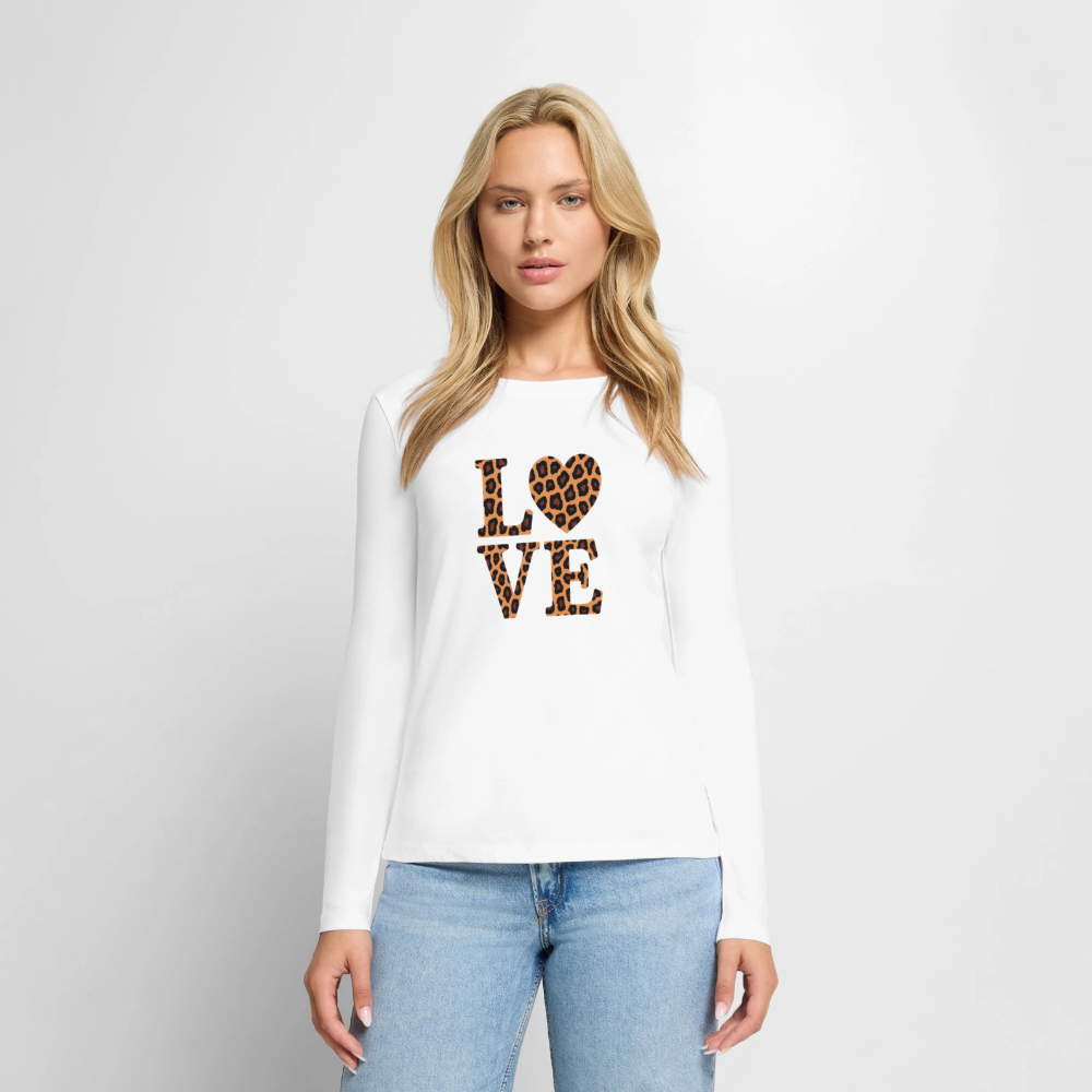 Frauen Premium Langarmshirt - Weiß