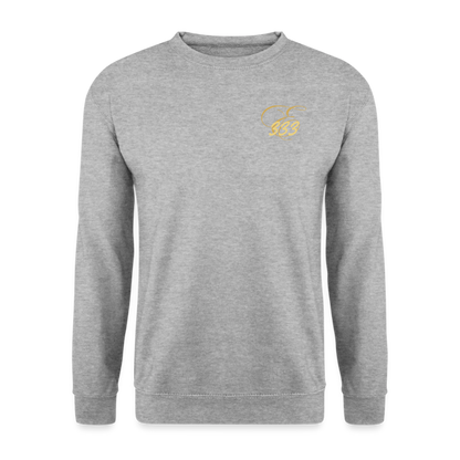 Unisex Pullover - Weißgrau meliert