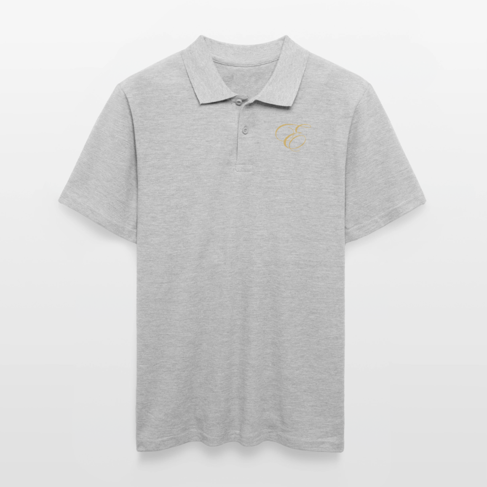 Männer Poloshirt - Grau meliert