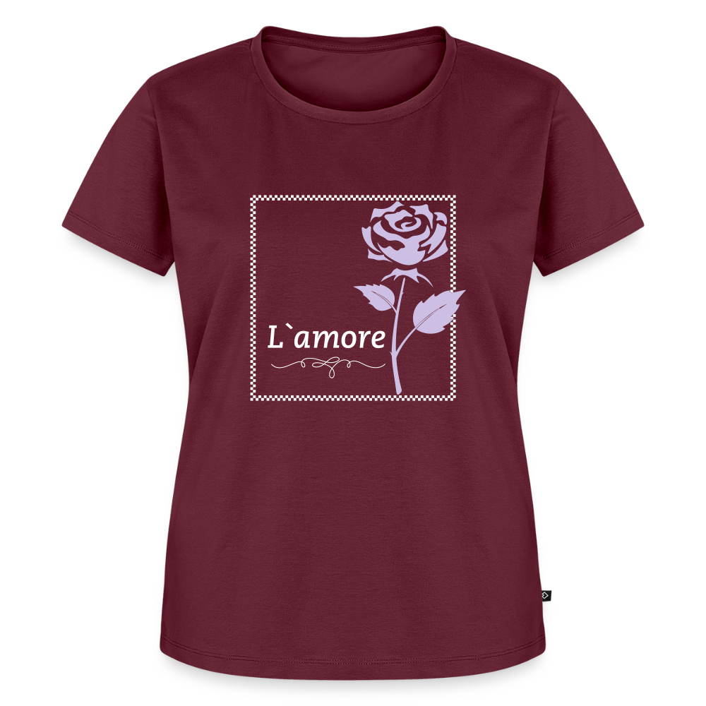 Frauen Premium T-Shirt - Burgunderrot