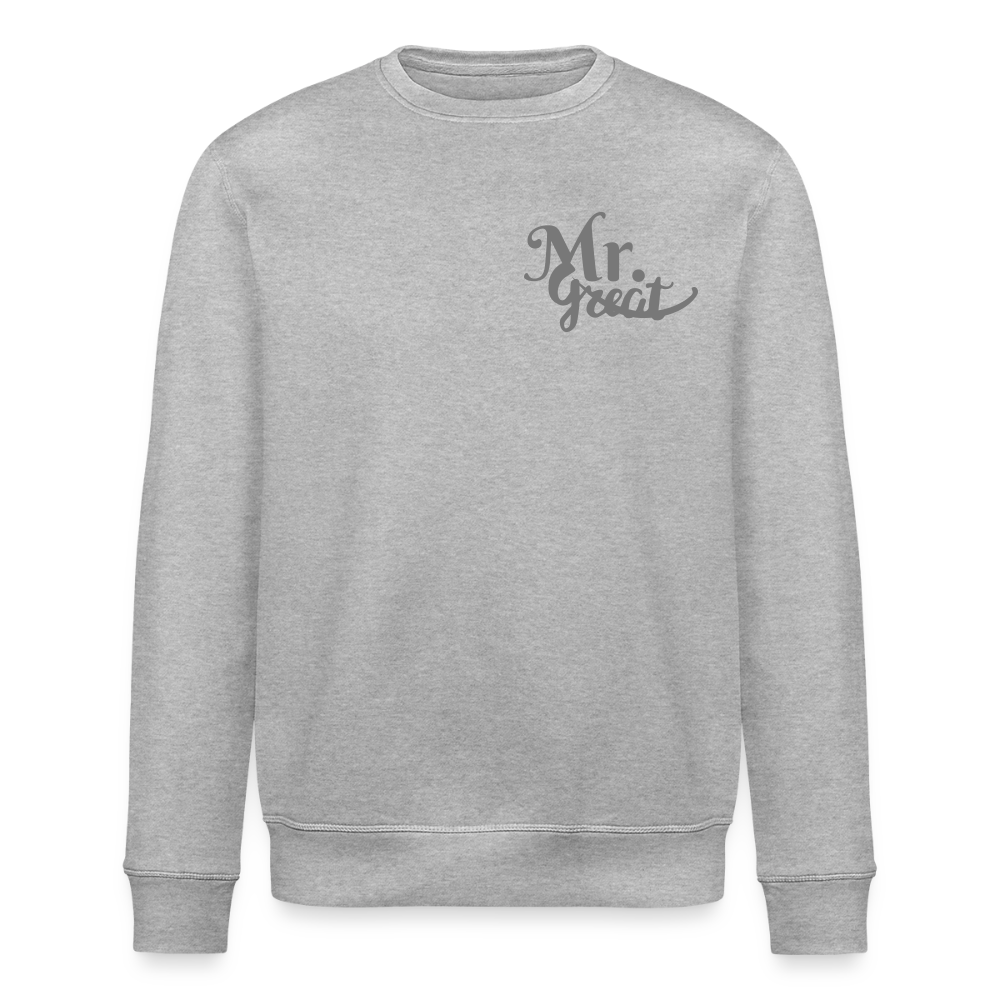 Unisex Bio-Sweatshirt ROLLER - Grau meliert