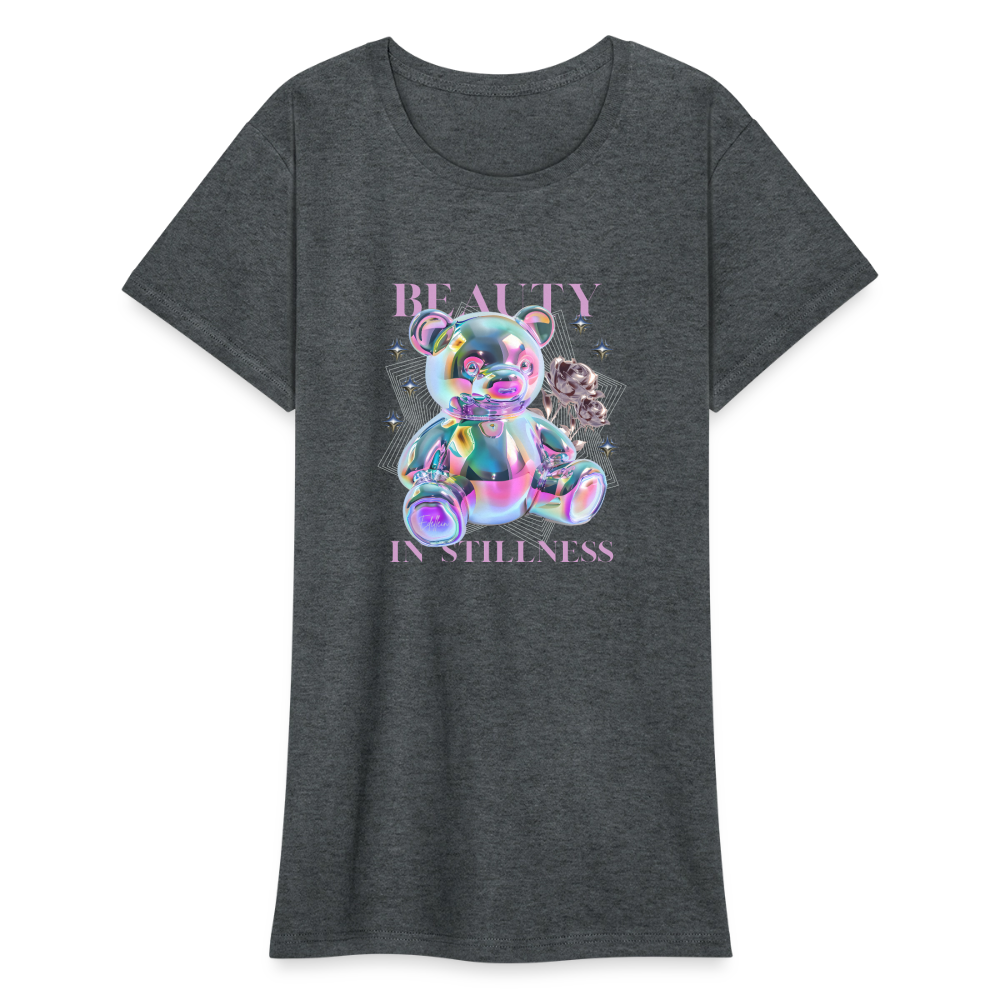 Frauen Heavy T-Shirt - Dunkelgrau meliert