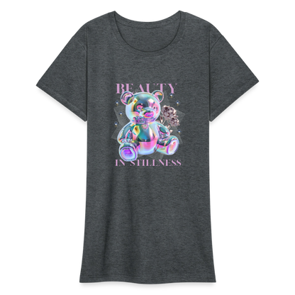 Frauen Heavy T-Shirt - Dunkelgrau meliert