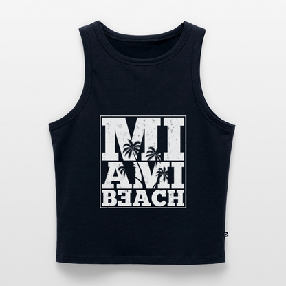 Frauen Cropped Tank Top - Navy
