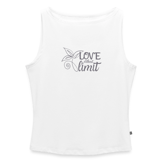 Frauen Tank Top mit U-Boot-Ausschnitt - Weiß
