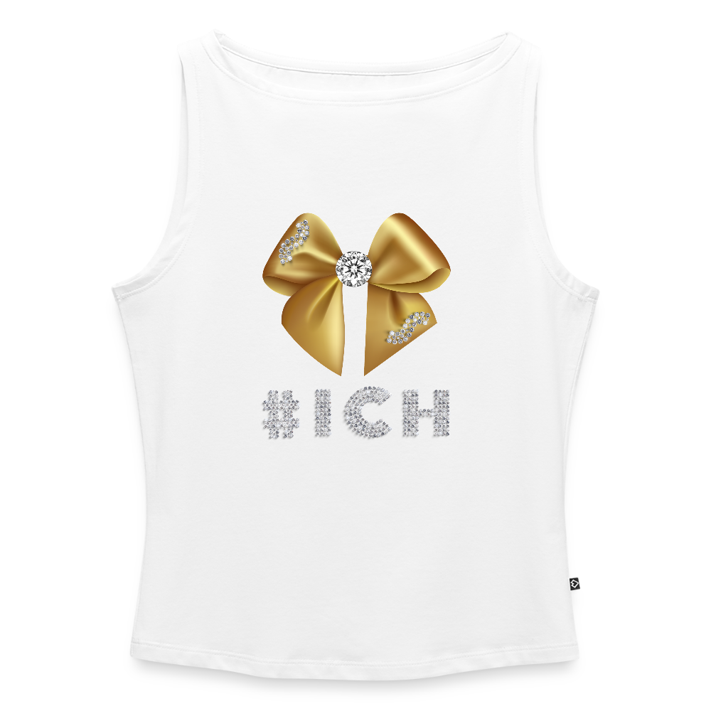 Frauen Tank Top mit U-Boot-Ausschnitt - Weiß