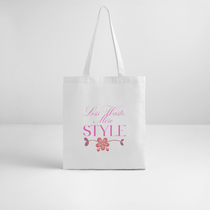 Stanley/Stella Bio-Stoffbeutel - Weiß