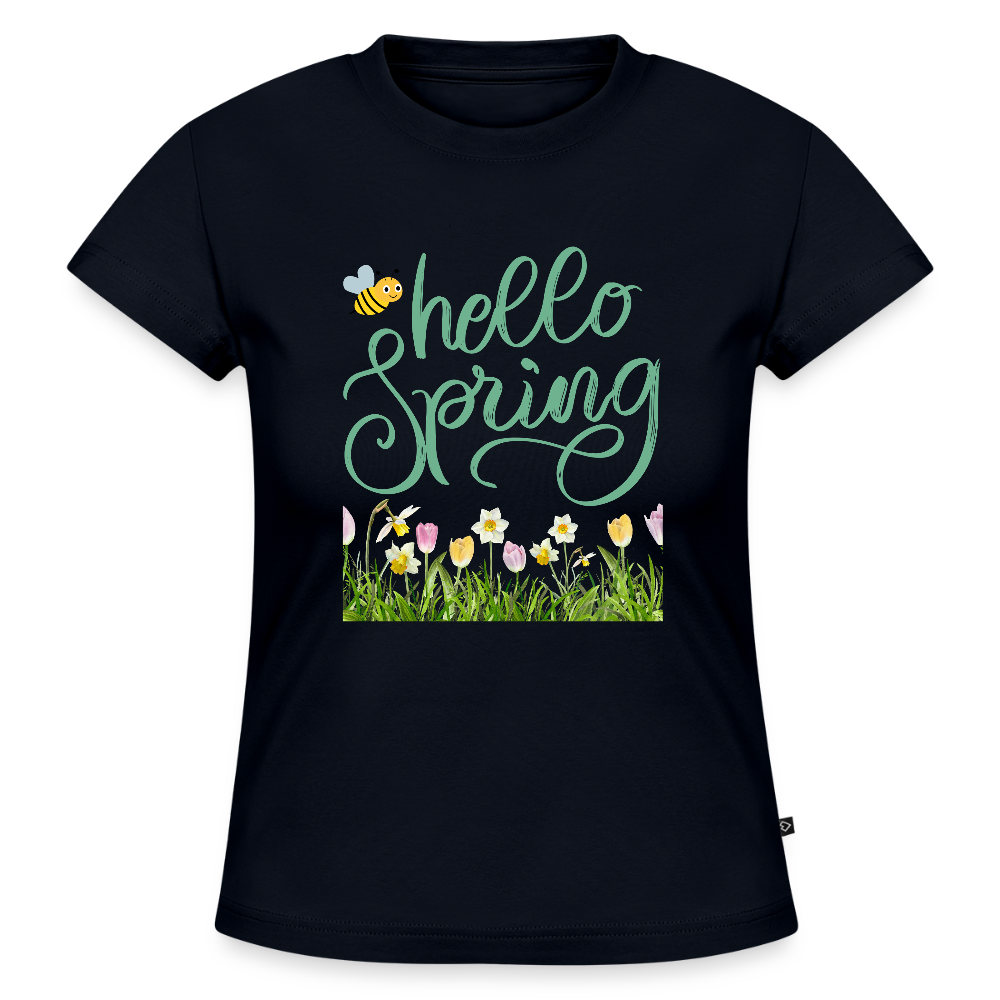 SLIM FIT Frauen Organic T-Shirt - Navy