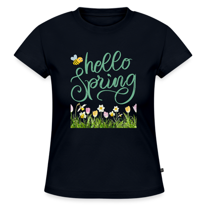 SLIM FIT Frauen Organic T-Shirt - Navy