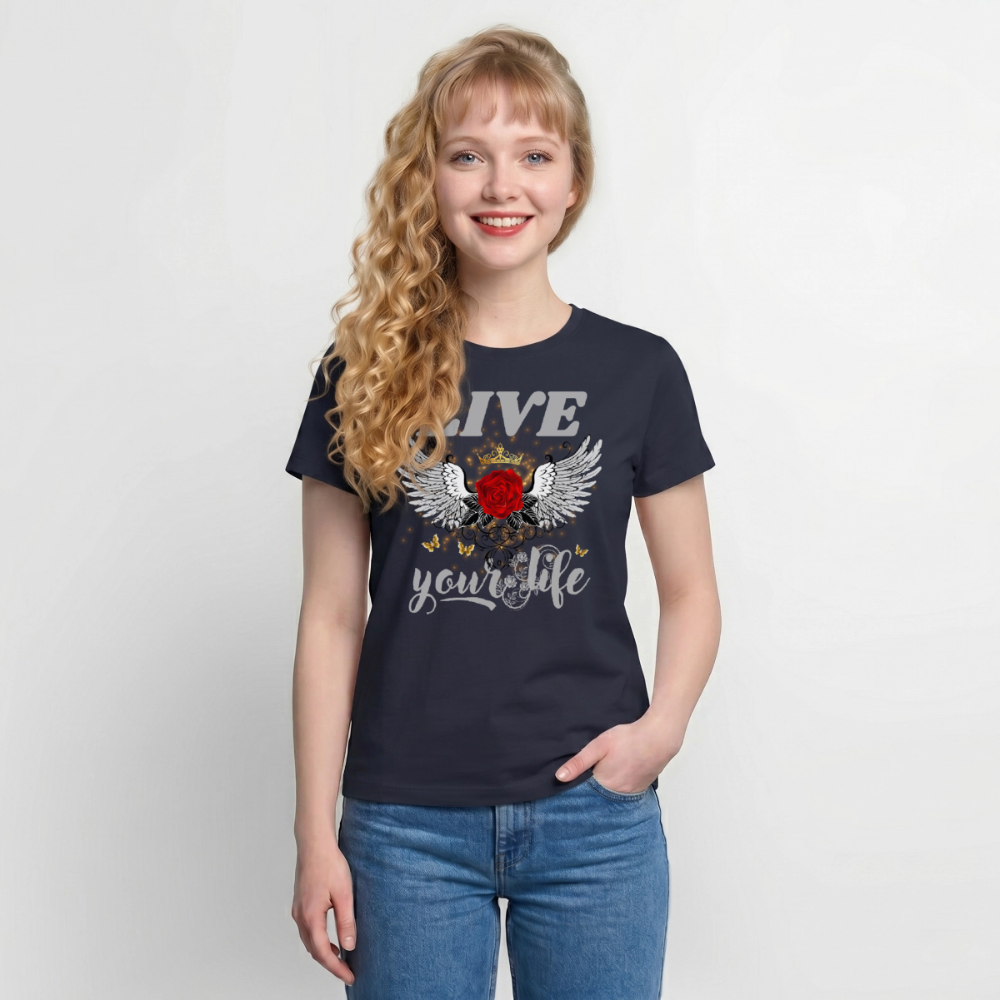 Frauen Supima Cotton T-Shirt - Navy
