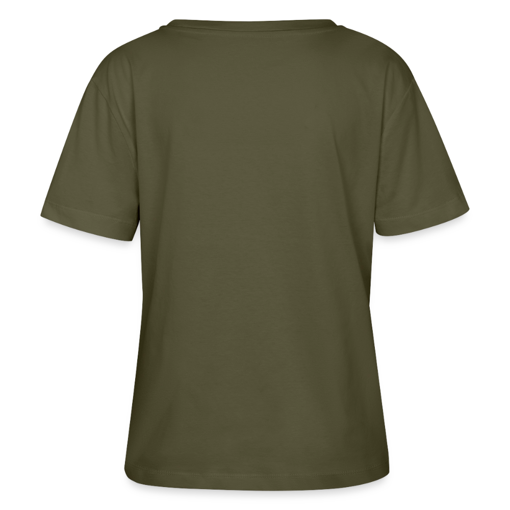 Relaxed Rundhals Frauen Bio-T-Shirt - Khaki