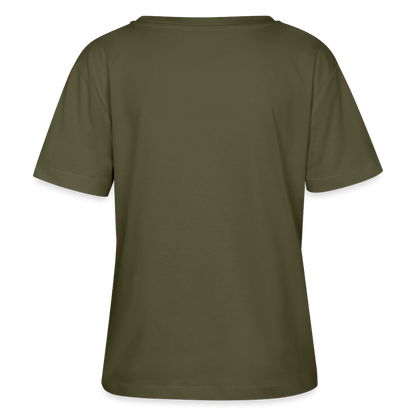 Relaxed Rundhals Frauen Bio-T-Shirt - Khaki