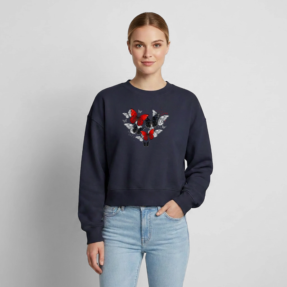 Relaxed Frauen Organic Sweatshirt - Navy
