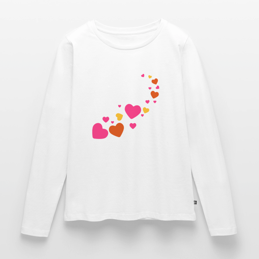 Frauen Premium Langarmshirt - Weiß