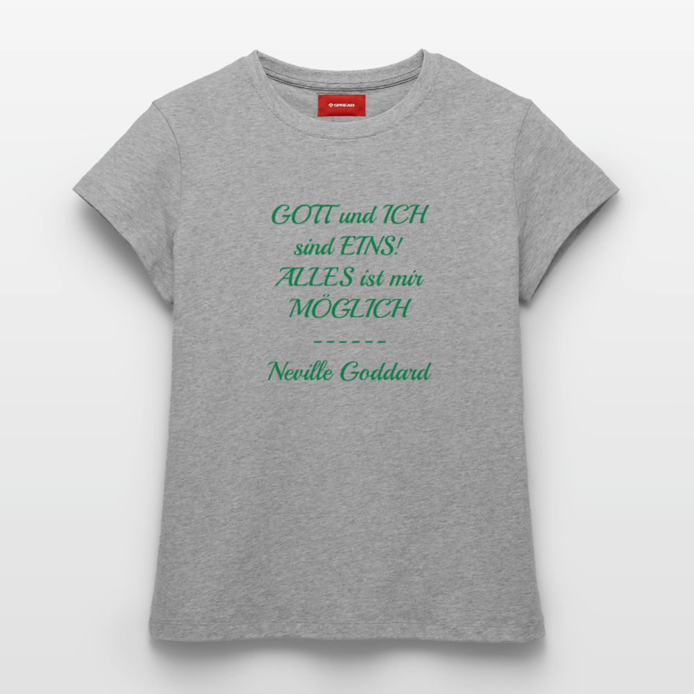 Frauen Supima Cotton T-Shirt - Grau meliert