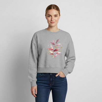 Relaxed Frauen Organic Sweatshirt - Grau meliert