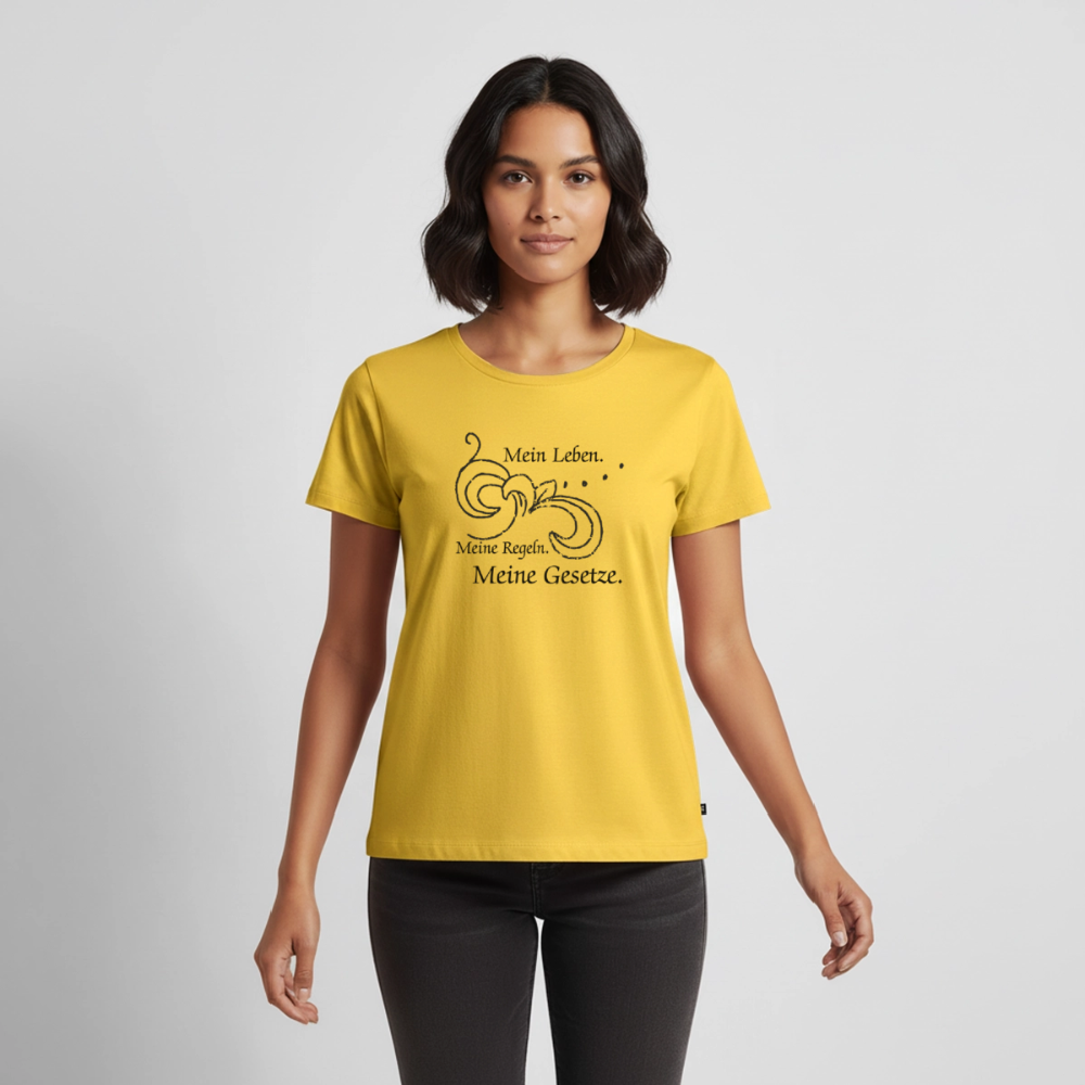 Frauen Premium T-Shirt - Gelb