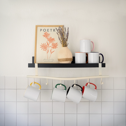 Tasse zweifarbig - Weiß/Orange