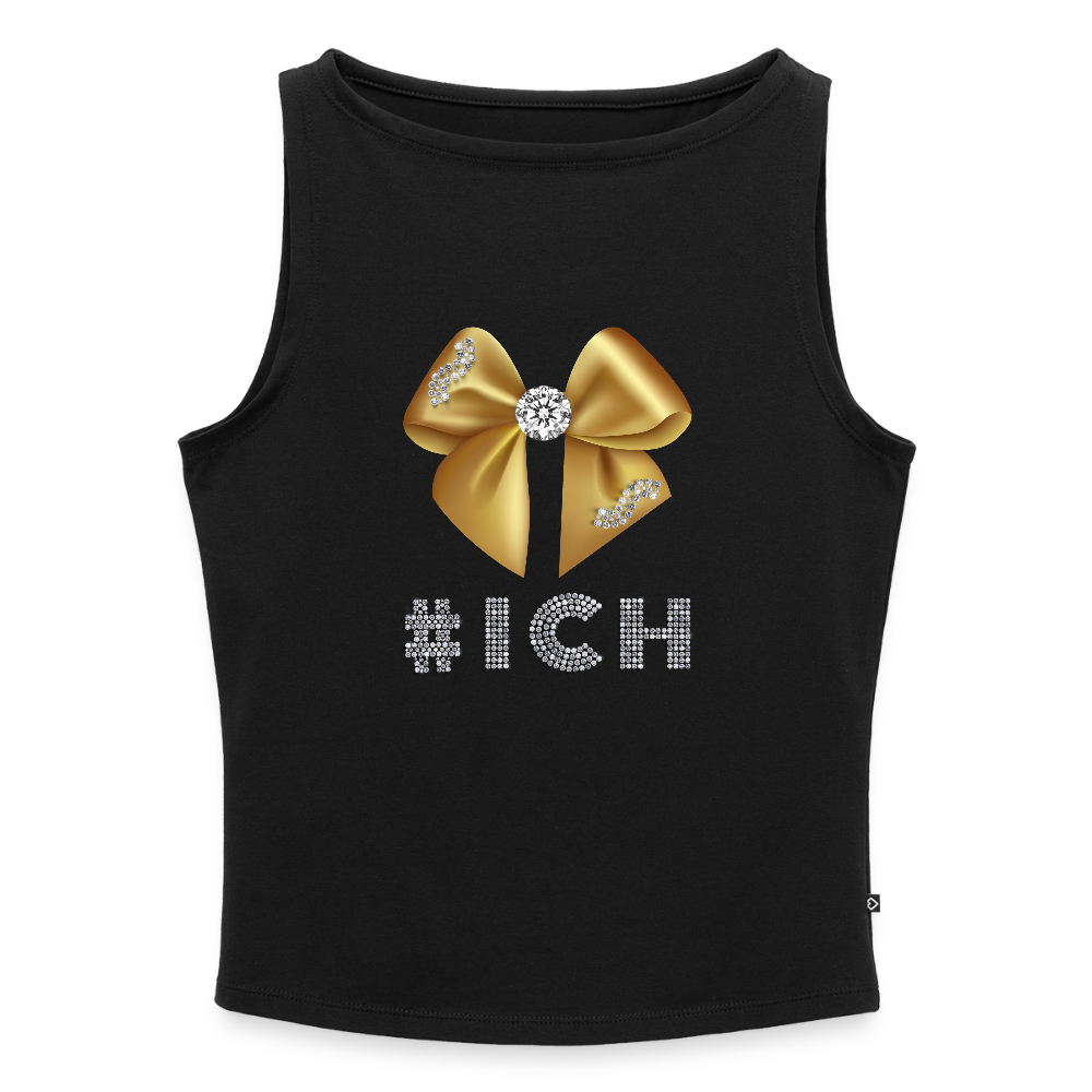 Frauen Tank Top mit U-Boot-Ausschnitt - Schwarz