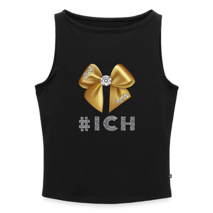 Frauen Tank Top mit U-Boot-Ausschnitt - Schwarz