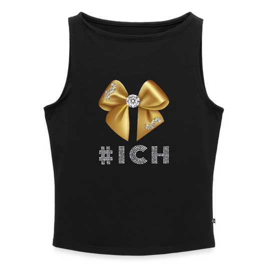 Frauen Tank Top mit U-Boot-Ausschnitt - Schwarz