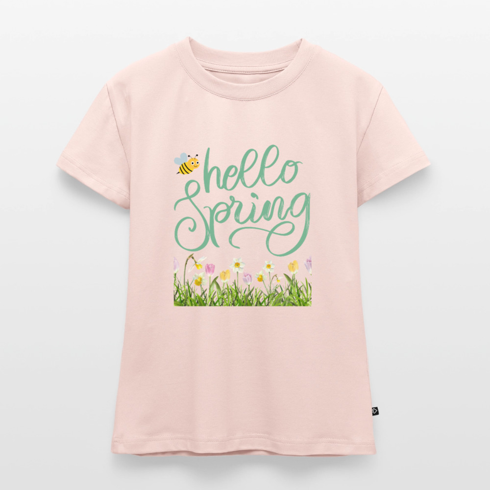 SLIM FIT Frauen Organic T-Shirt - Puderrosa